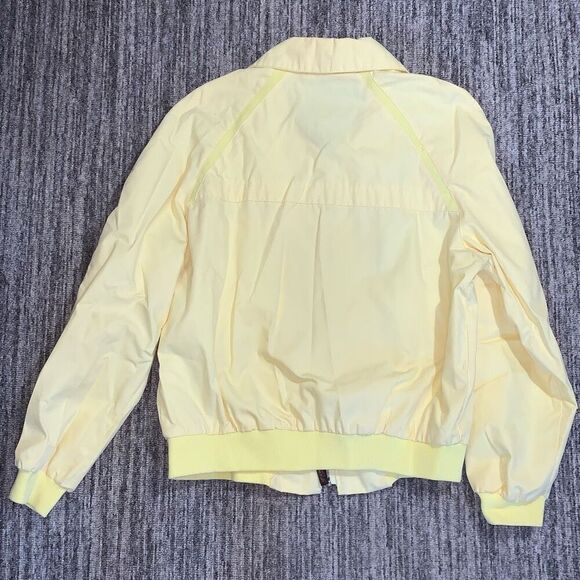 Vintage Richman Brothers Women's Medium Nylon Butter Yellow Full Zip Jacket - Picture 7 of 7